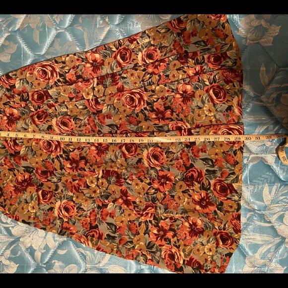 Vintage floral skirt with Rose print - Picture 6 of 6